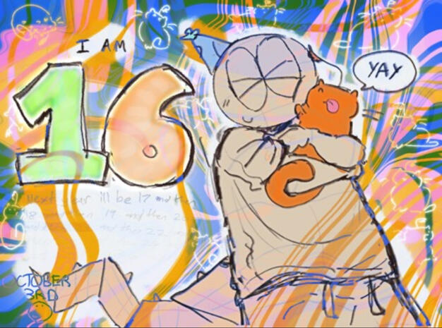 bday art thats really low quality i hate u carrd